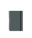 Notebook with Graph Paper, Gray Journal, JournalBooks®, Wirebound Journal