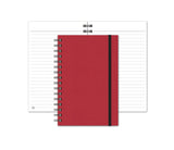 Notebook with Graph Paper, Red Journal, JournalBooks®, Wirebound Journal