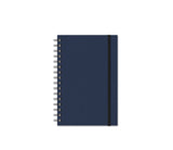 Notebook with Graph Paper, Blue Metallic Journal, JournalBooks®, Wirebound Journal