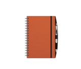 Notebook with Graph Paper, Orange Matte Journal, Notebook with Pen, JournalBooks®, Wirebound Journal