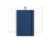 Notebook with Graph Paper, Blue Matte Journal, JournalBooks®, Wirebound Journal